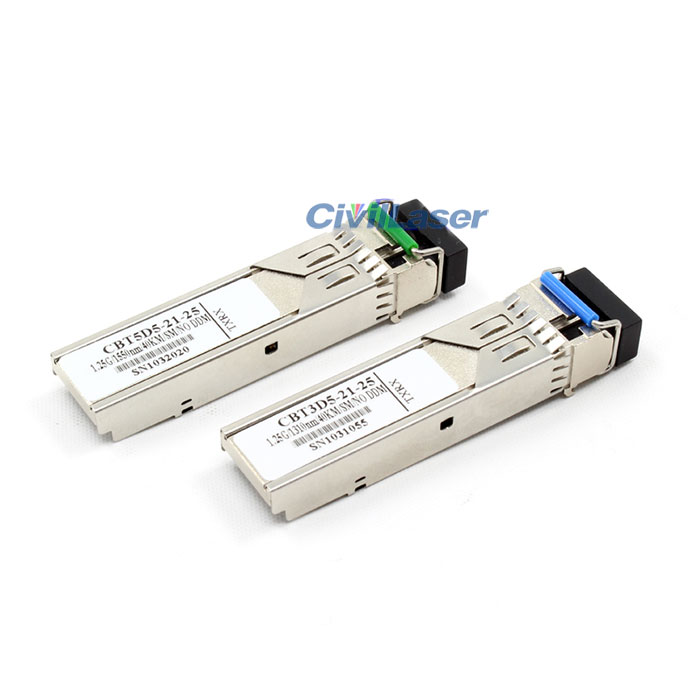 40KM SFP Single Fiber Bidirectional CWDM Optical Transceiver Module - Click Image to Close